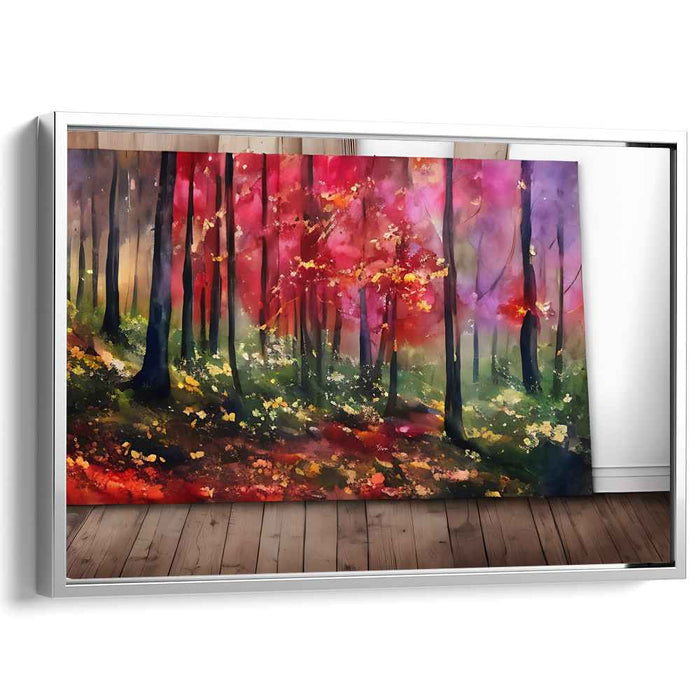 Colorful Brushstrokes Story: Vivid Impressionist Canvas Art Print