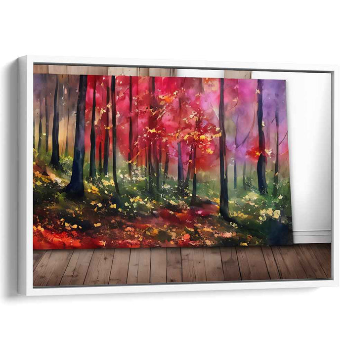 Colorful Brushstrokes Story: Vivid Impressionist Canvas Art Print