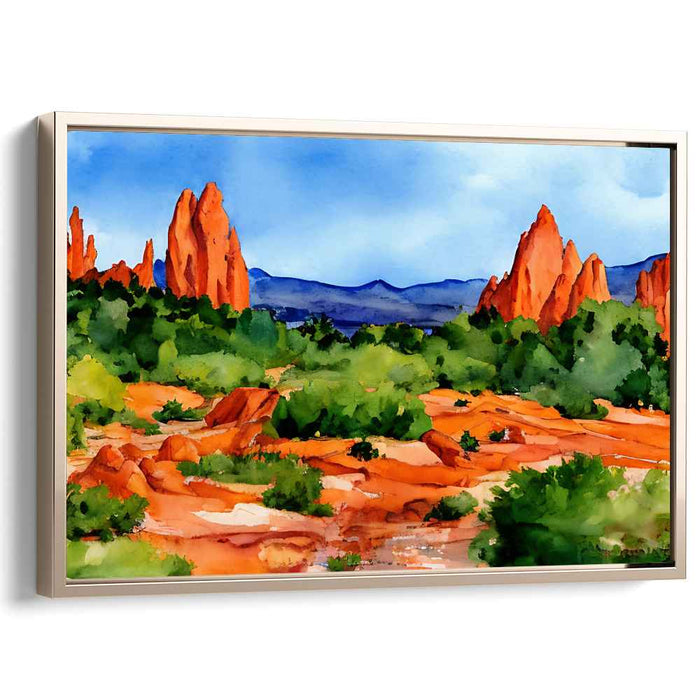 Watercolor Garden of Gods #108