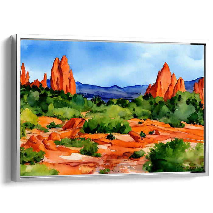 Watercolor Garden of Gods #108