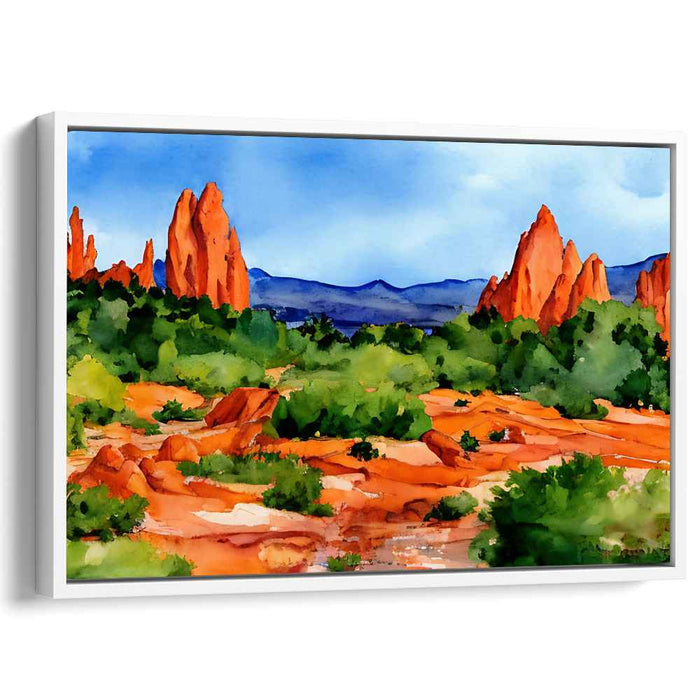 Watercolor Garden of Gods #108