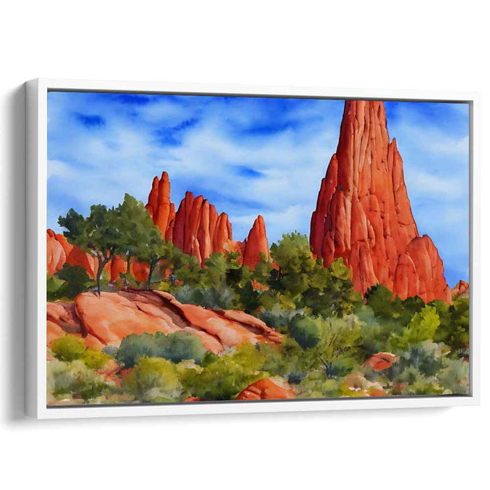 Watercolor Garden of Gods #112