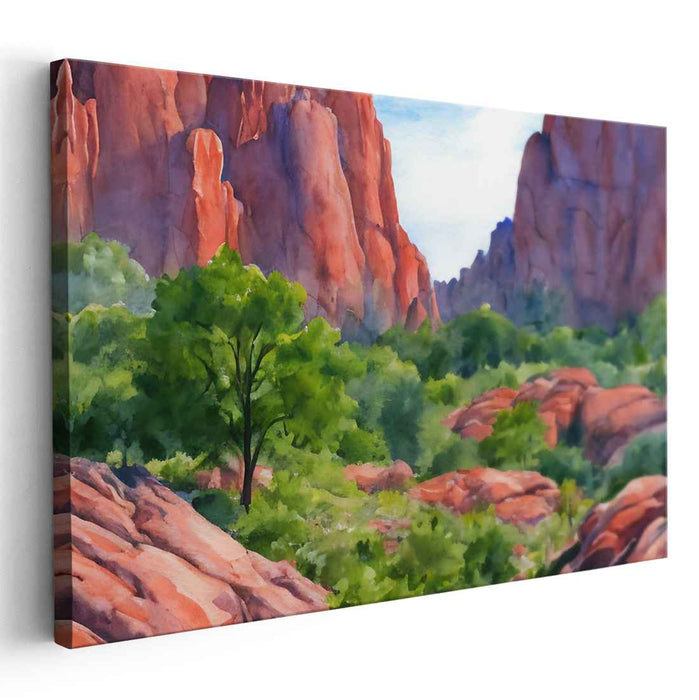 Watercolor Garden of Gods #120