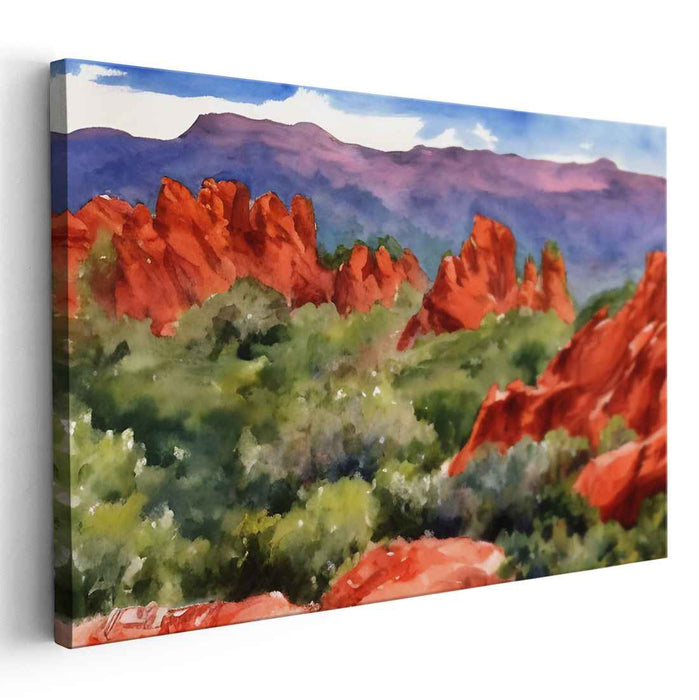 Watercolor Garden of Gods #124