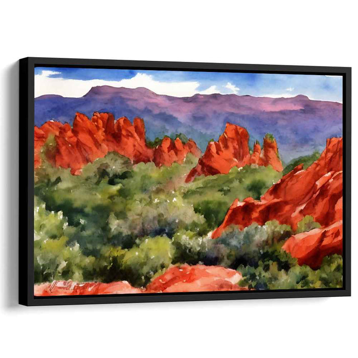 Watercolor Garden of Gods #124