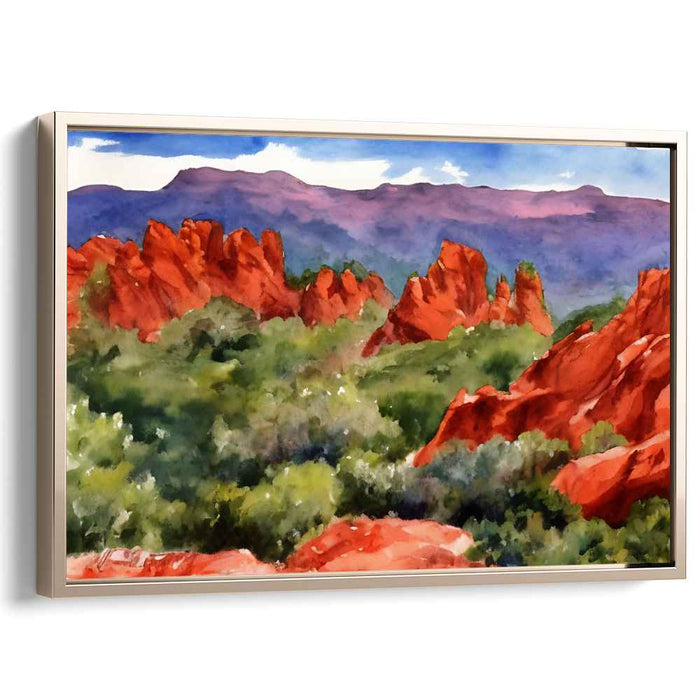 Watercolor Garden of Gods #124