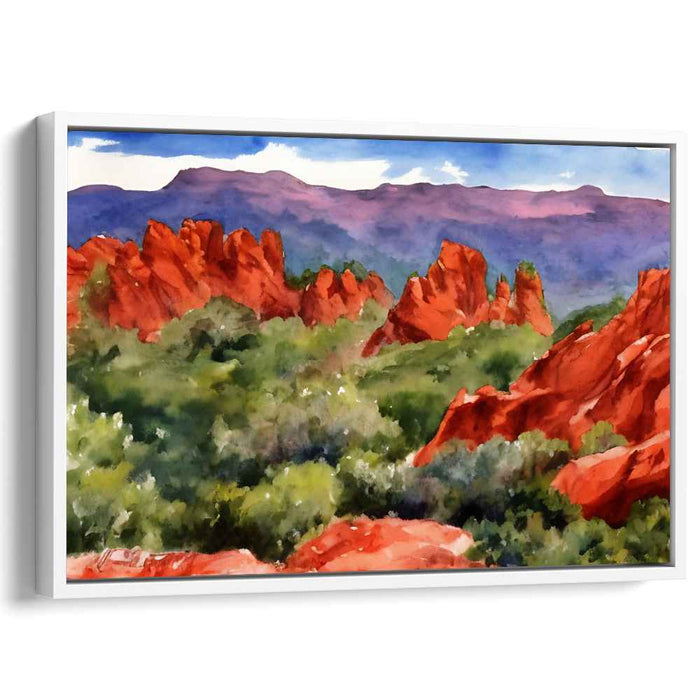 Watercolor Garden of Gods #124