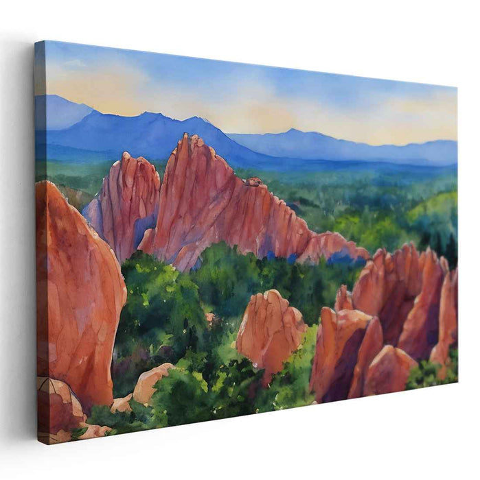 Water Veil: Watercolor Landscape Art