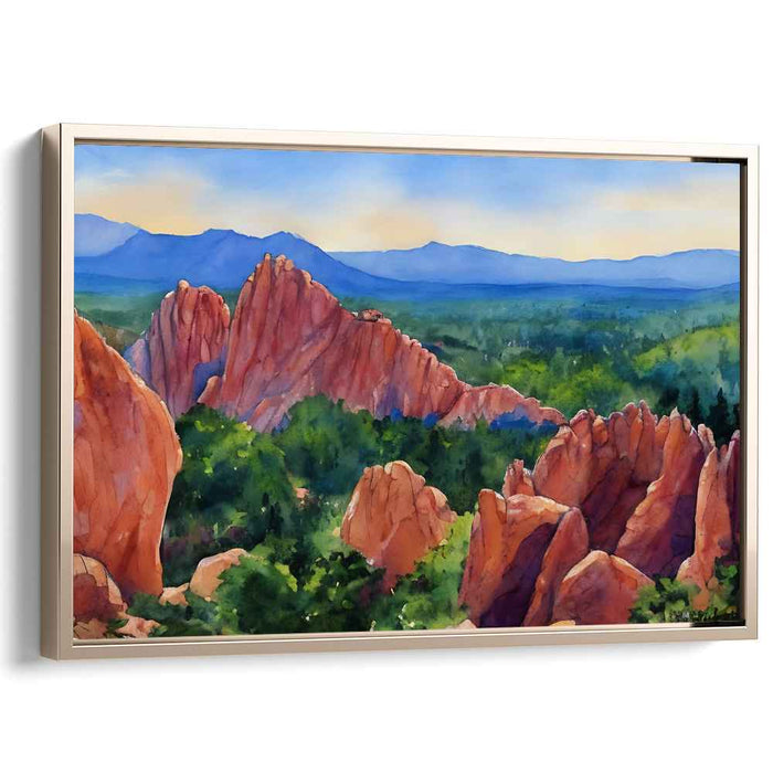 Water Veil: Watercolor Landscape Art