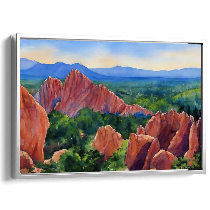 Water Veil: Watercolor Landscape Art