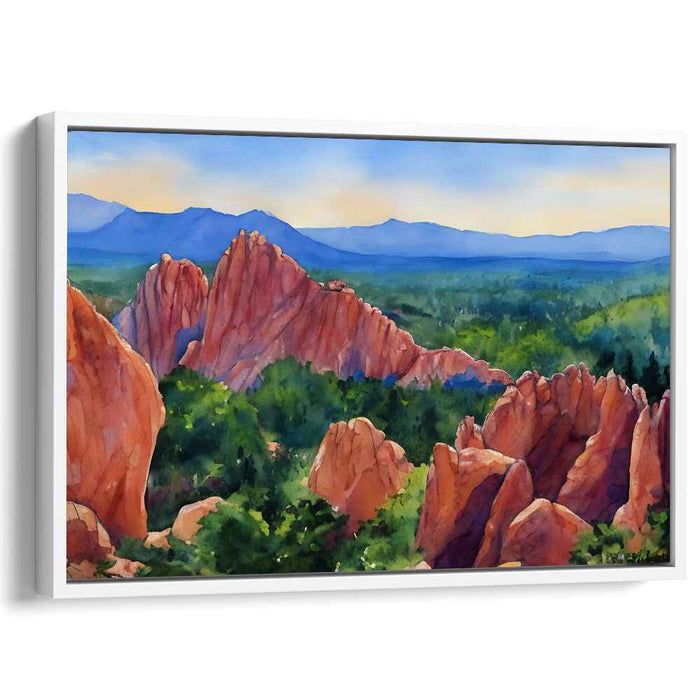 Water Veil: Watercolor Landscape Art