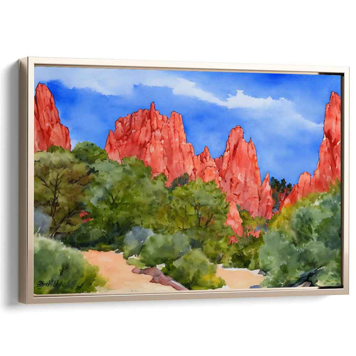 Watercolor Garden of Gods #135