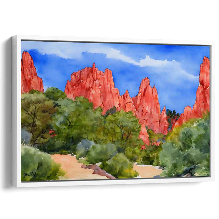 Watercolor Garden of Gods #135