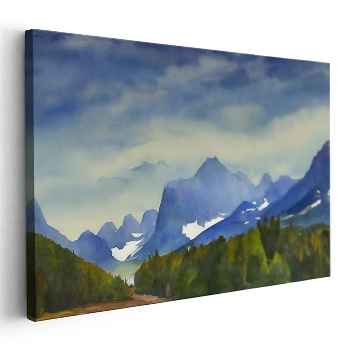 Watercolor Glacier National Park #103