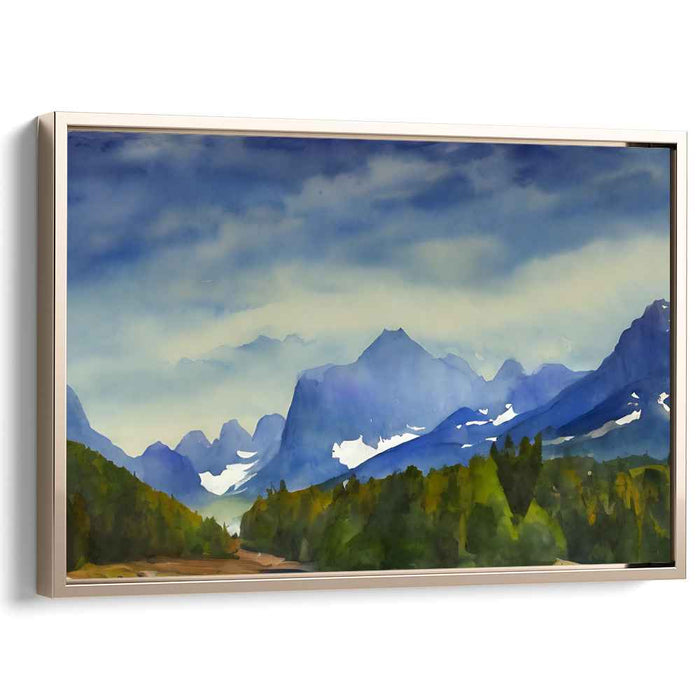 Watercolor Glacier National Park #103