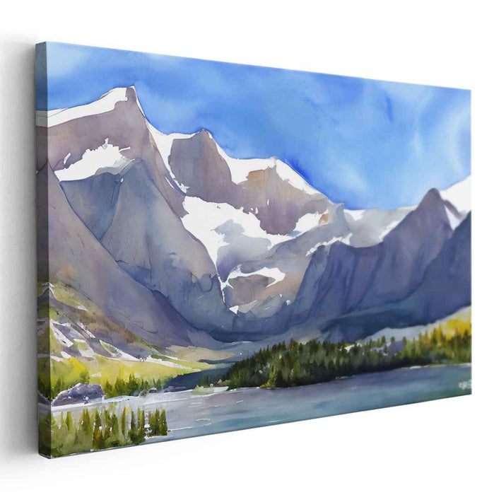 Watercolor Glacier National Park #107