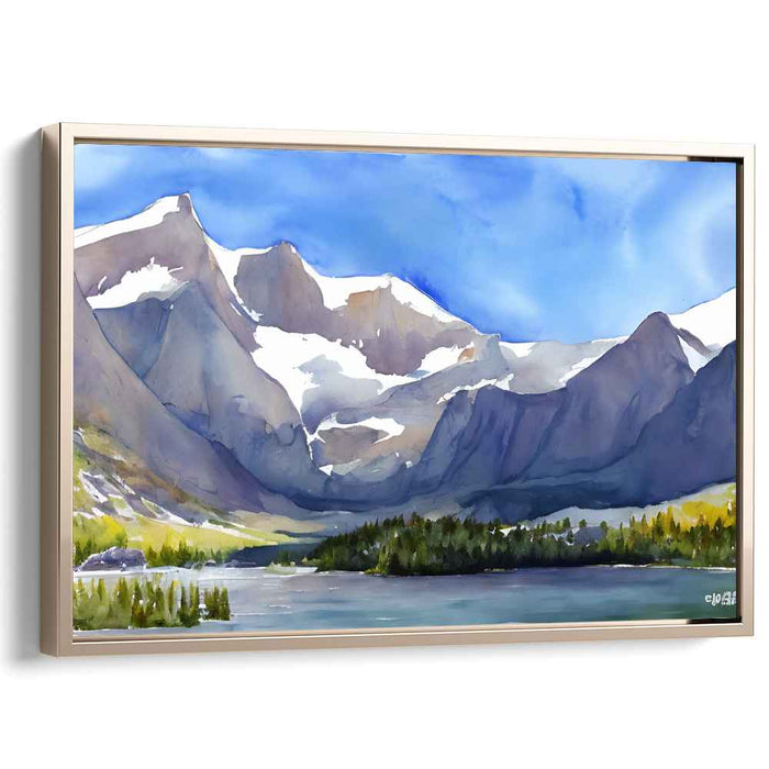 Watercolor Glacier National Park #107