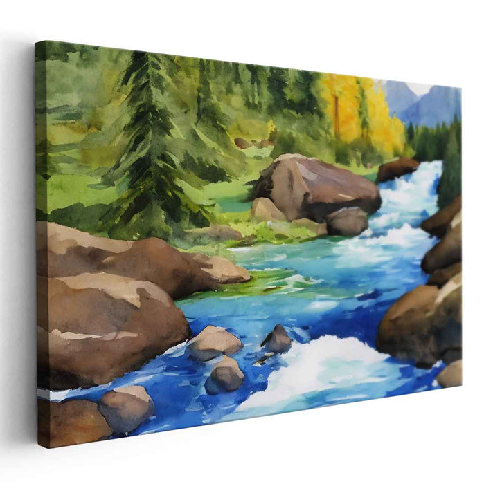 Watercolor Glacier National Park #109