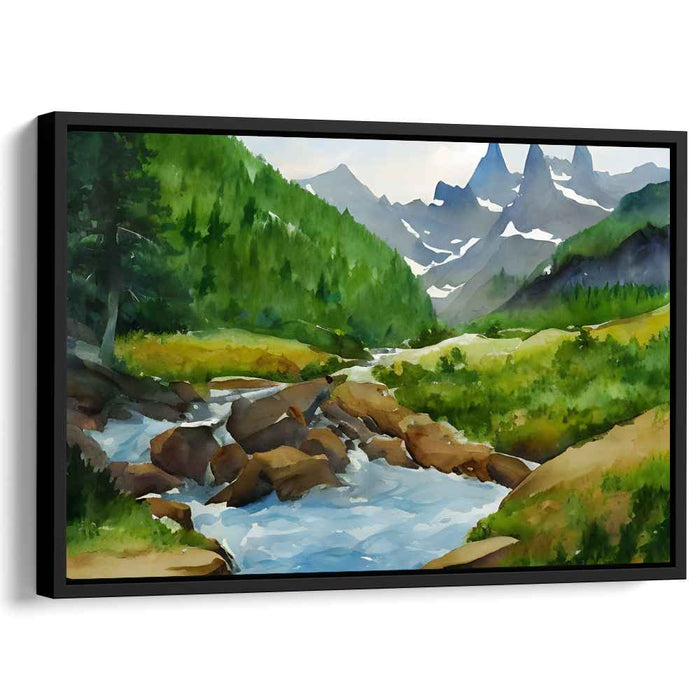 Watercolor Glacier National Park #116