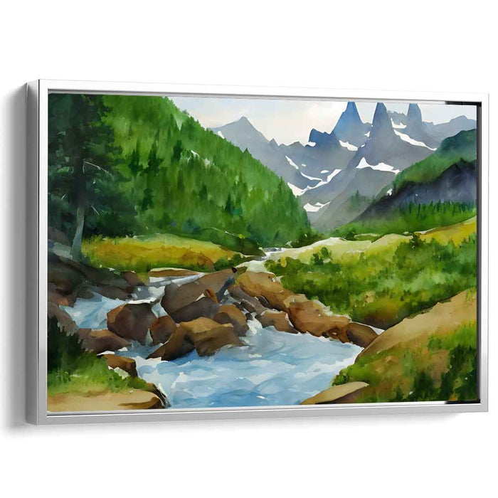 Watercolor Glacier National Park #116