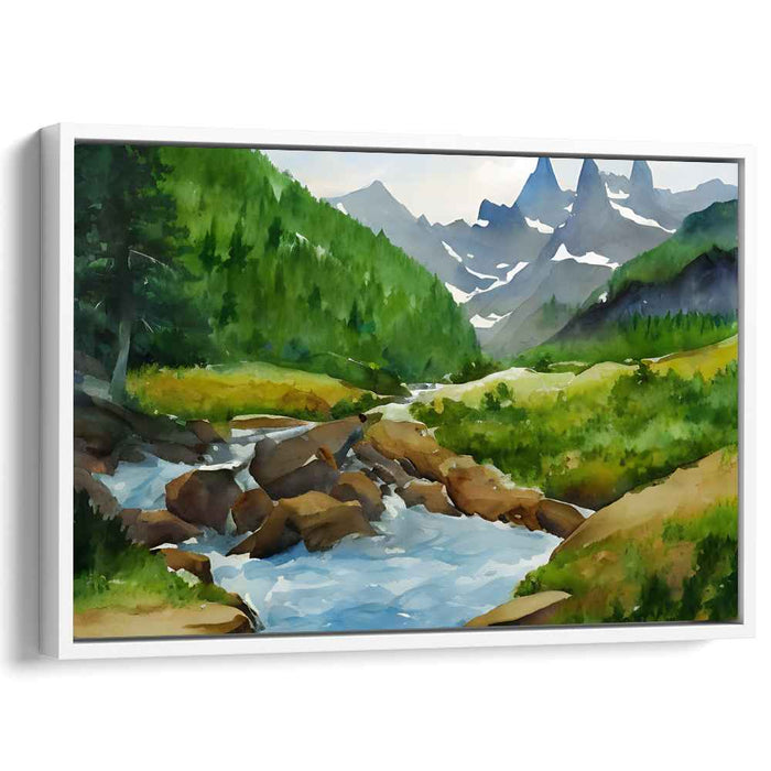 Watercolor Glacier National Park #116