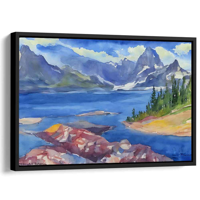 Watercolor Glacier National Park #119