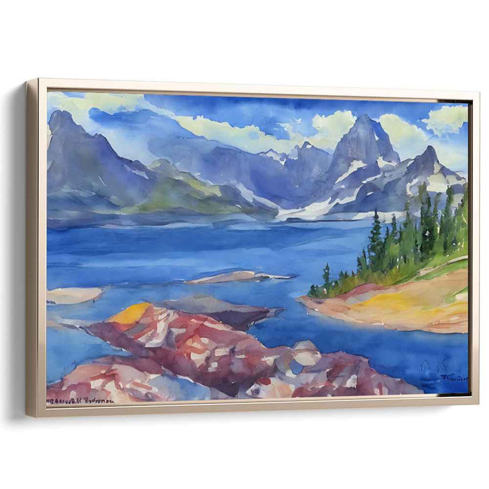 Watercolor Glacier National Park #119