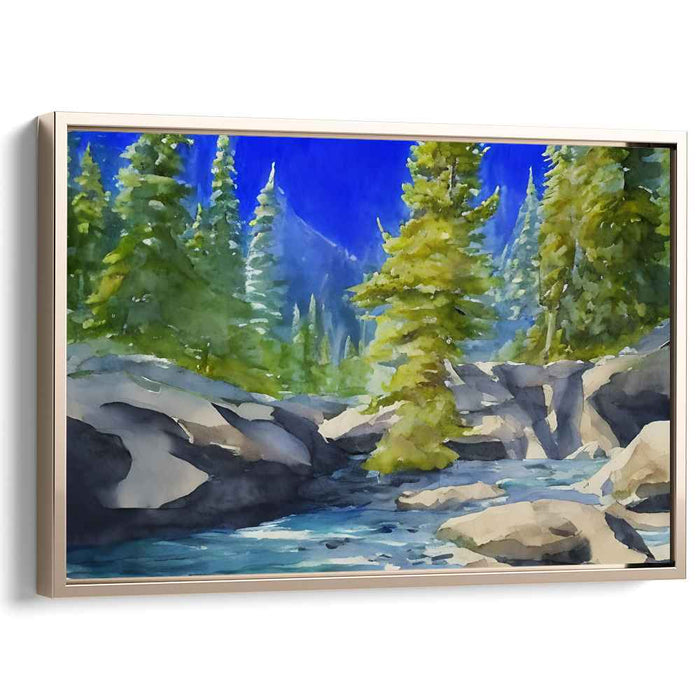 Watercolor Glacier National Park #124