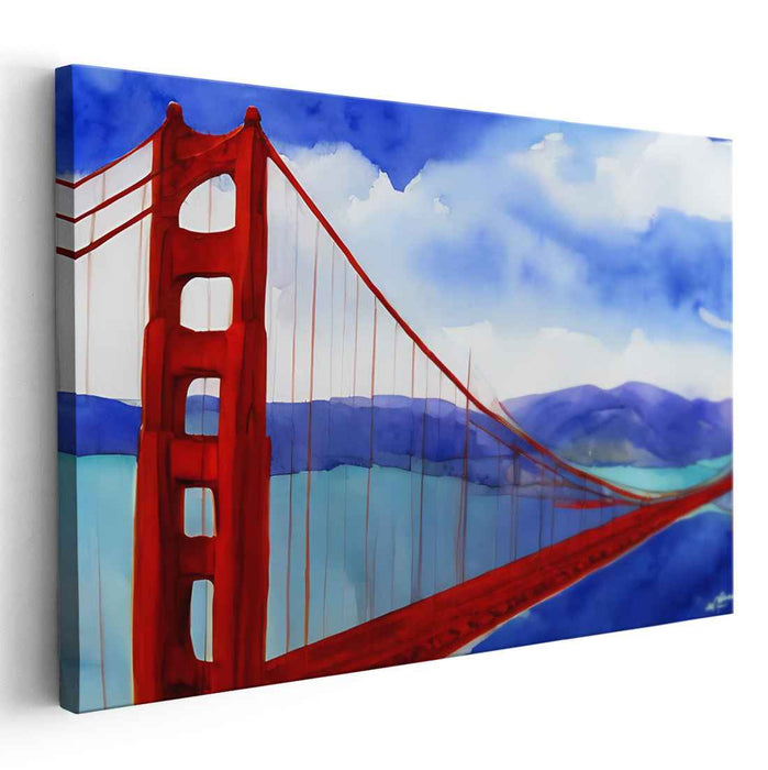 Misty Morning Memories: Watercolor Wonders of San Francisco