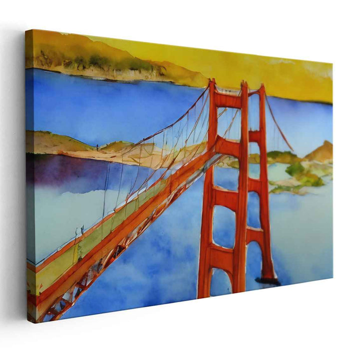 Watercolor Golden Gate Bridge #122