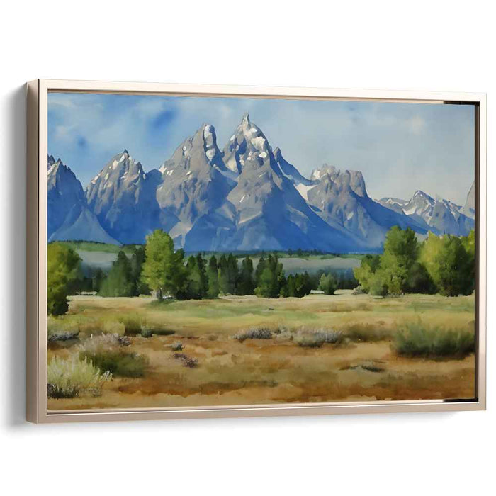Life's Brushstrokes: Realistic Landscape Canvas Art Print