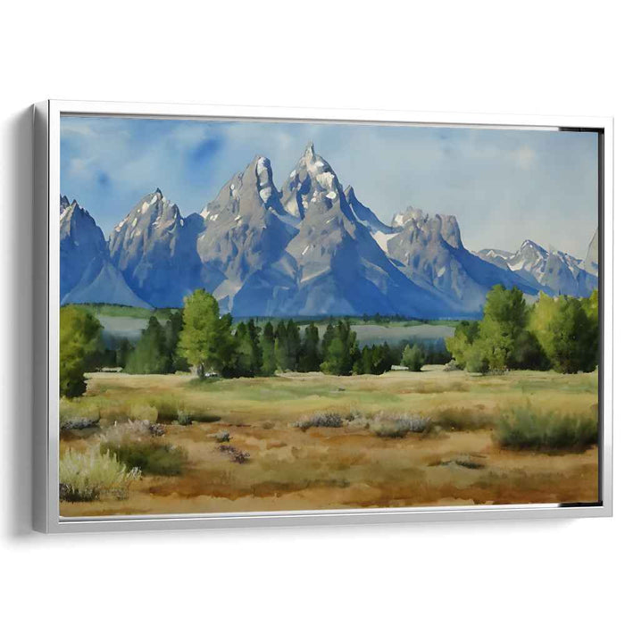 Life's Brushstrokes: Realistic Landscape Canvas Art Print