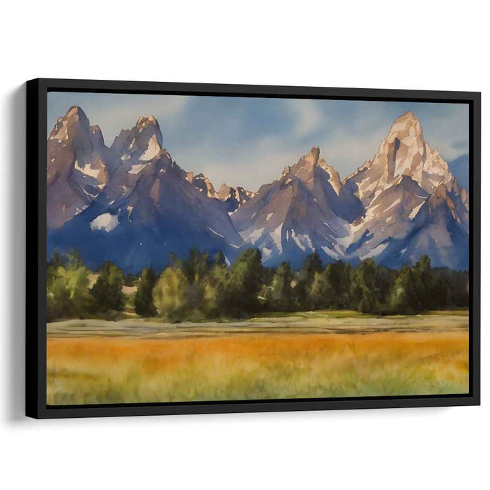 Watercolor Grand Tetons #109