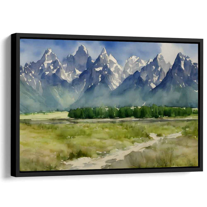 Watercolor Grand Tetons #113