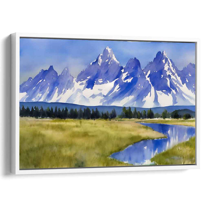 Watercolor Grand Tetons #114