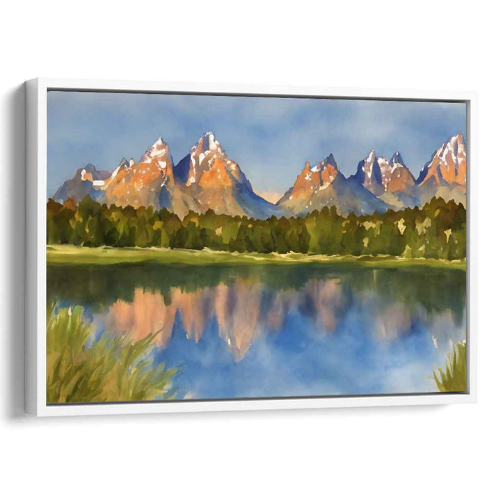 Watercolor Grand Tetons #116