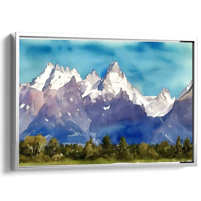 Watercolor Grand Tetons #118