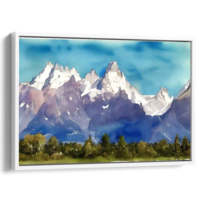 Watercolor Grand Tetons #118