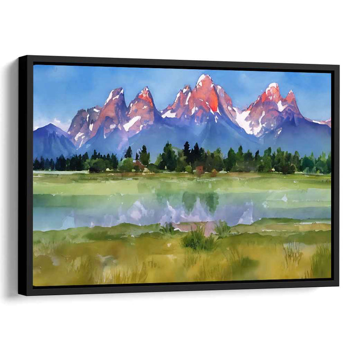 Watercolor Grand Tetons #119