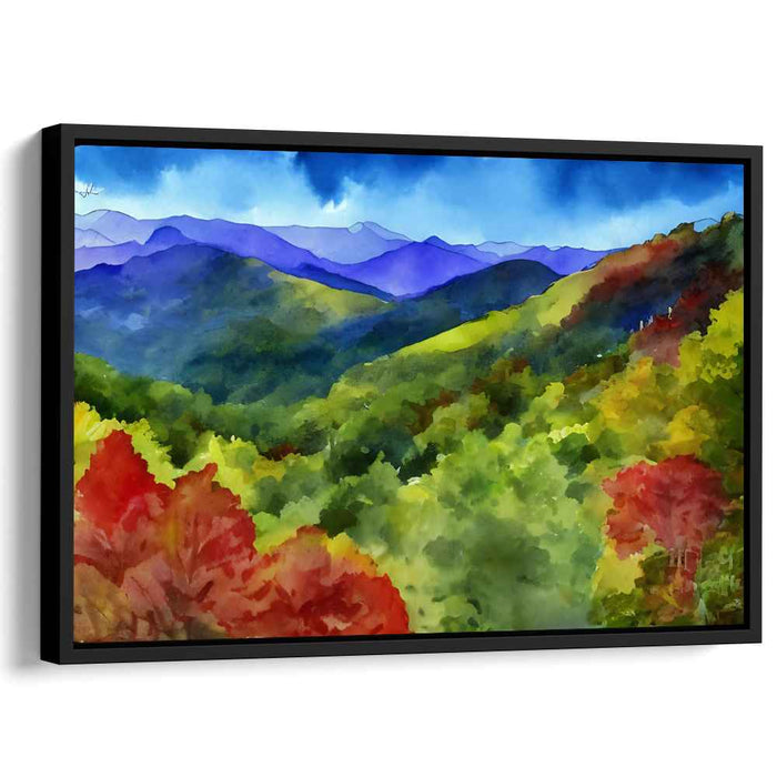 Watercolor Whispers of Fall: Autumn's Embrace in Watercolor