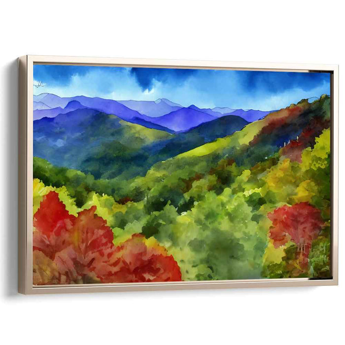 Watercolor Whispers of Fall: Autumn's Embrace in Watercolor