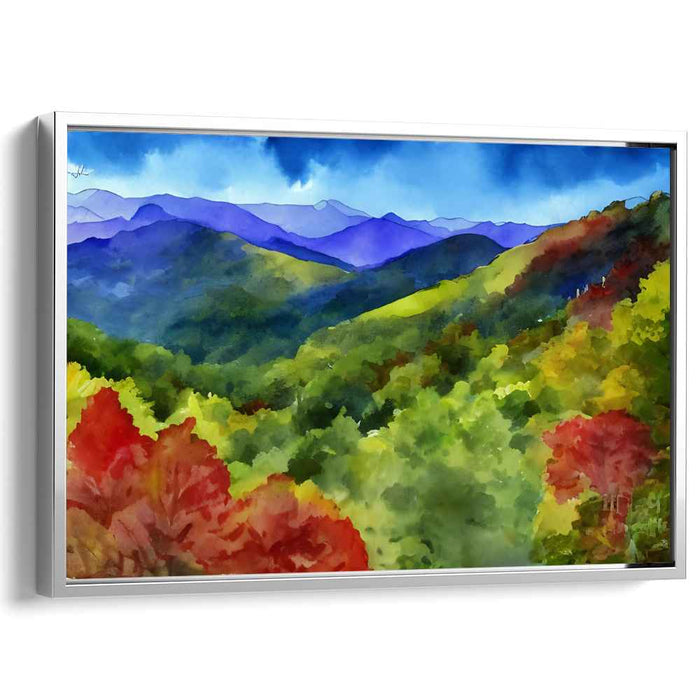 Watercolor Whispers of Fall: Autumn's Embrace in Watercolor