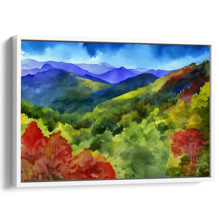 Watercolor Whispers of Fall: Autumn's Embrace in Watercolor