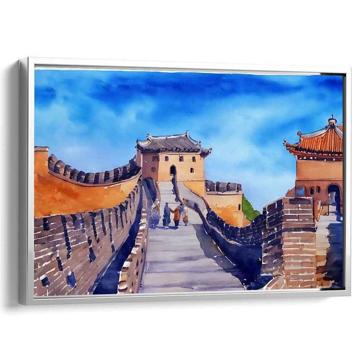 Echoes in Stone Pathways: Realistic Depiction of the Great Wall of China