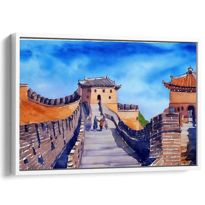 Echoes in Stone Pathways: Realistic Depiction of the Great Wall of China