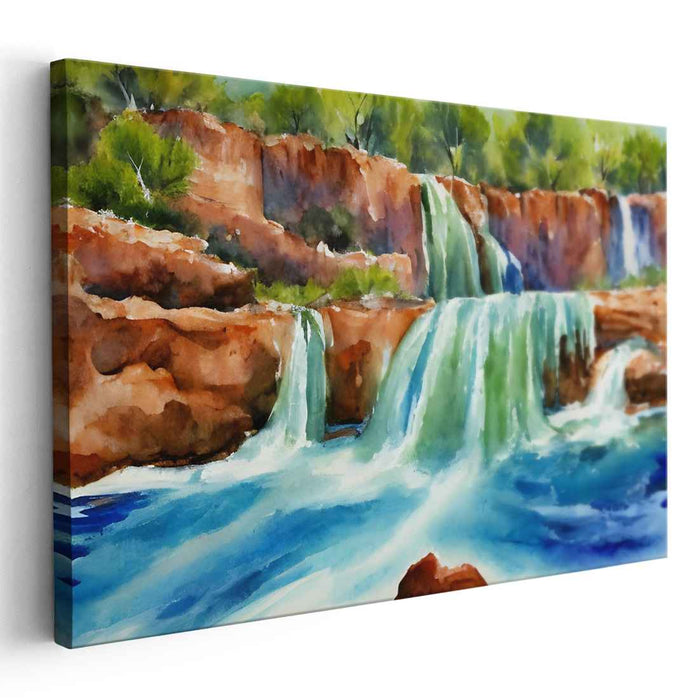 Watercolor Havasu Falls #101