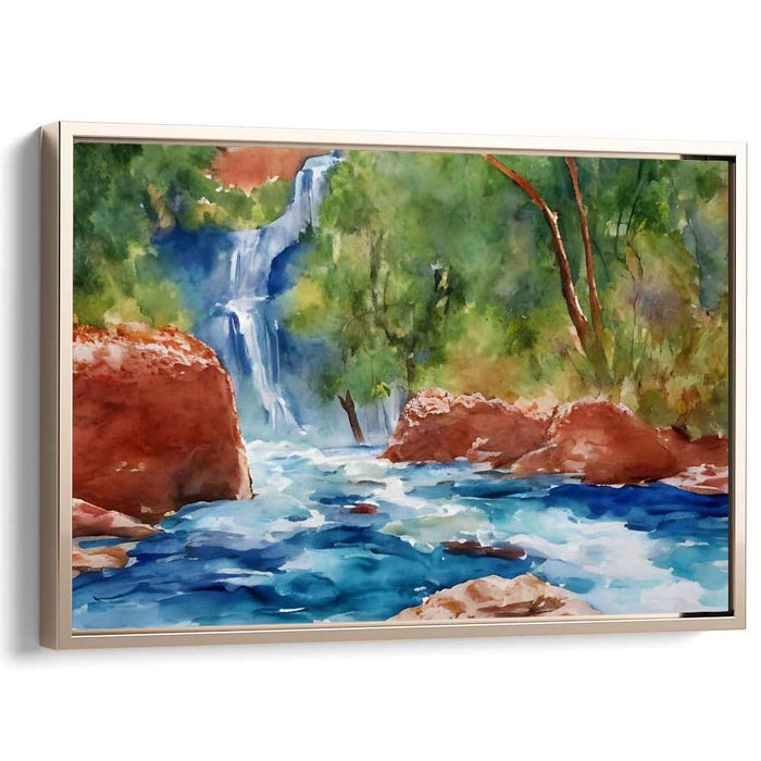 Watercolor Havasu Falls #108