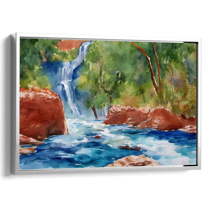 Watercolor Havasu Falls #108