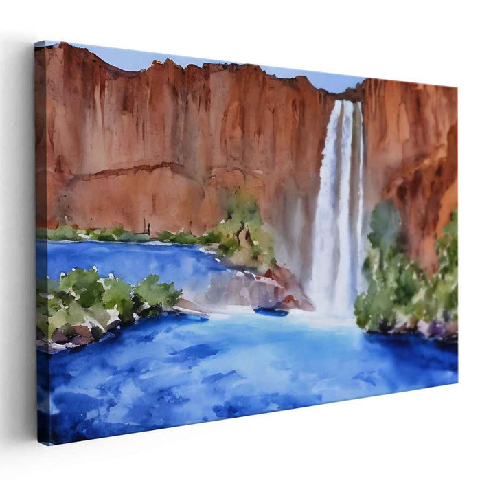 Watercolor Havasu Falls #110
