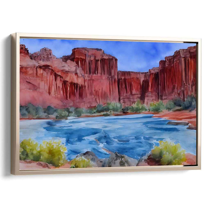 Watercolor Havasu Falls #113